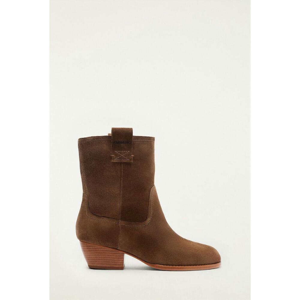NEW FARM RIO women's soft suede boots in brown